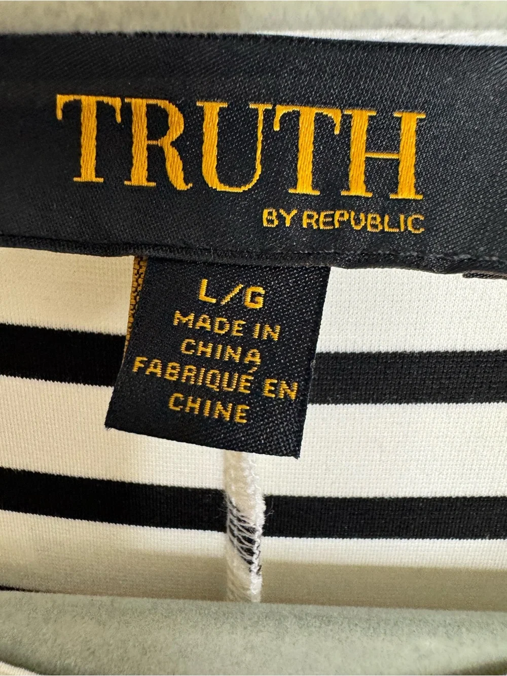 Truth By Republic Striped Top - Picture 2 of 5